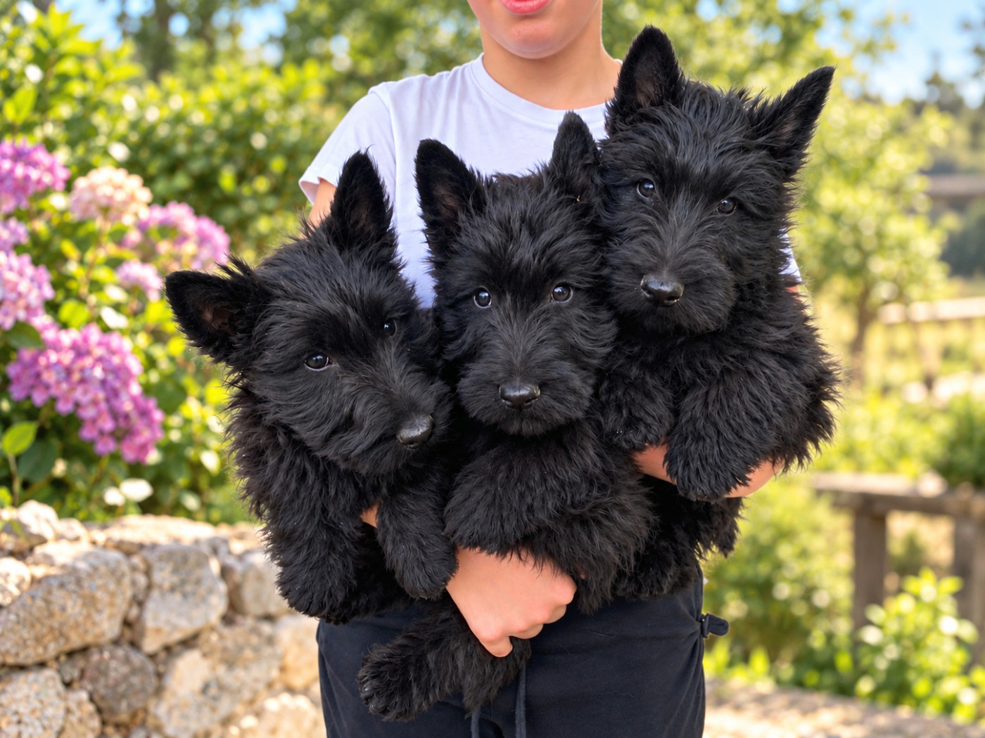 Chiots scottish terrier mâles noirs à réserver